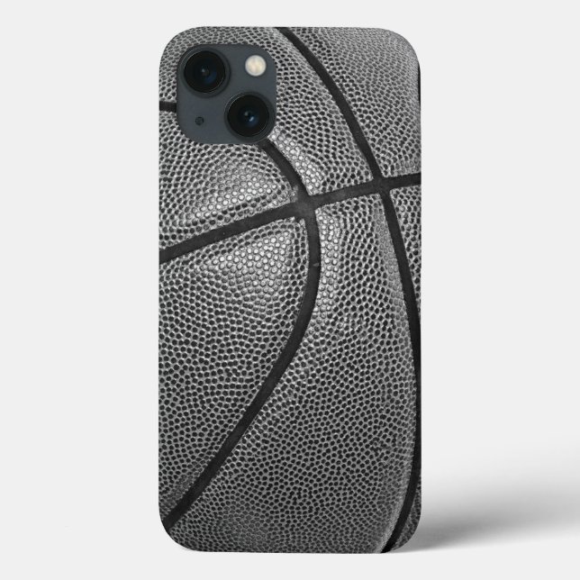 Schwarz-Weiß-Basketball Case-Mate iPhone Hülle (Rückseite)