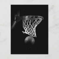 Schwarz-Weiß-Basketball