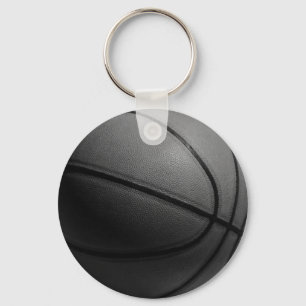 Schwarz-Weiß-Basketball Schlüsselanhänger