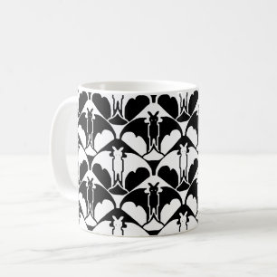 Schwarz-Weiß-Batty-Kaffeetasse Kaffeetasse