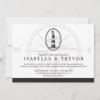 Schwarz-Weiß-Beach-Leuchtturm | Hochzeit