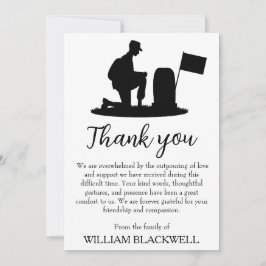 Schwarz-Weiß-Begräbniskarten Einladung