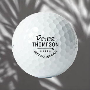 Schwarz-Weiß-Bester Golfer Golfball