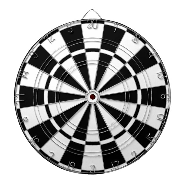 Schwarz-Weiß-Bicolor-Dart-Board Dartscheibe (vorne)