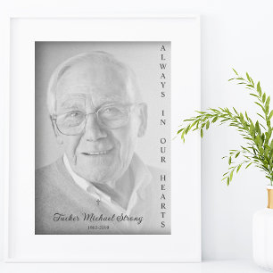 Schwarz-Weiß-Bild für Beerdigungsservice Poster