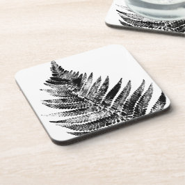 Schwarz-Weiß-Blattdruck Getränkeuntersetzer