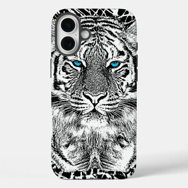 Schwarz-Weiß-Blaue Augen-Wildziger-Gesicht title_seo2 (Rückseite)