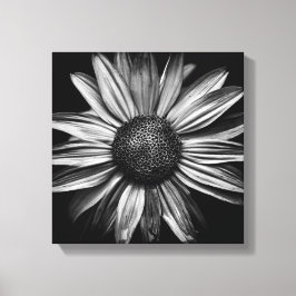 Schwarz-Weiß-Blume 18 Leinwanddruck