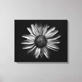 Schwarz-Weiß-Blume 18 Leinwanddruck