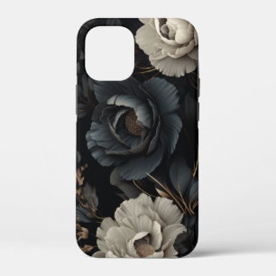 Schwarz-Weiß-Blumen Case-Mate iPhone Hülle