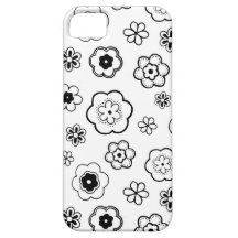 Schwarz-Weiß-Blumen