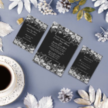 Schwarz-Weiß-Blumenhochzeit