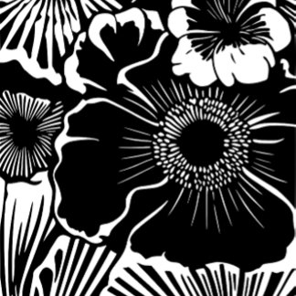 Schwarz Weiß Blumenmuster Kühne Botanische Ästheti Kaffeetasse