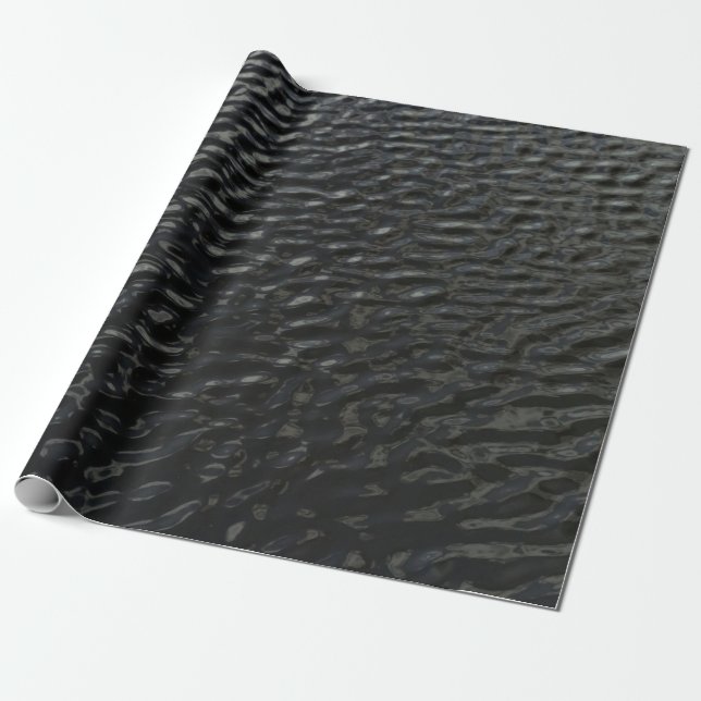 Schwarz-Weiß-Blumentextilien Geschenkpapier (Ungerollt)