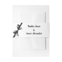 Schwarz-Weiß-Bogen | Elegante Hochzeit | Monochrom Einladungsbanderole