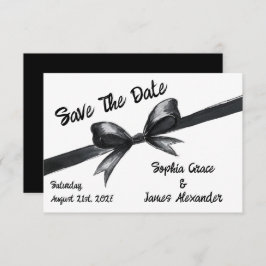 Schwarz-Weiß-Bogen | Elegante Hochzeit | Monochrom Save The Date