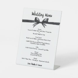 Schwarz-Weiß-Bogen | Elegante Hochzeit | Monochrom Sockelschild