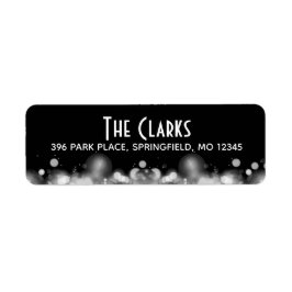 Schwarz-Weiß-Bokeh verschwommene Leuchten Adressen