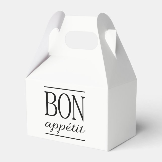 Schwarz-Weiß-Bön-Appetit Geschenkschachtel (Vorderseite)