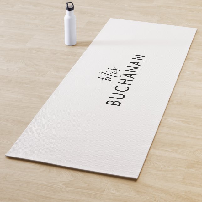 Schwarz-Weiß-Brautparty Yogamatte (Beispiel)