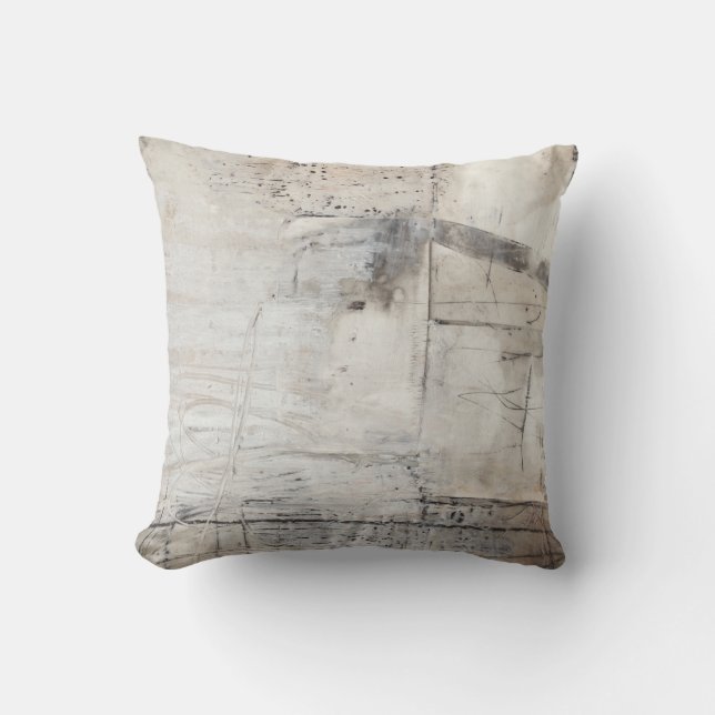 Schwarz-weiß & Bronze Kissen (Vorderseite)