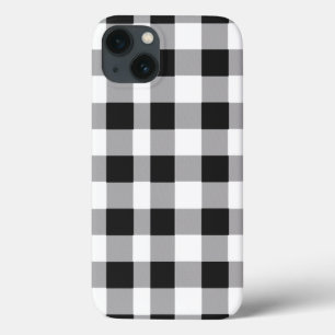Schwarz-weiß Buffalo Gingham Karo Kariert Holiday Case-Mate iPhone Hülle