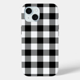 Schwarz-Weiß-Buffalo Kariert Case-Mate iPhone Hülle