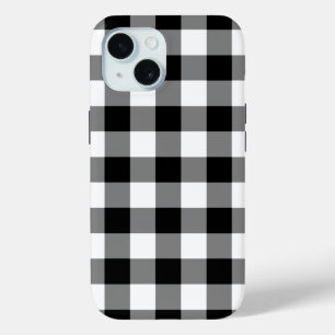 Schwarz-Weiß-Buffalo Kariert Case-Mate iPhone Hülle