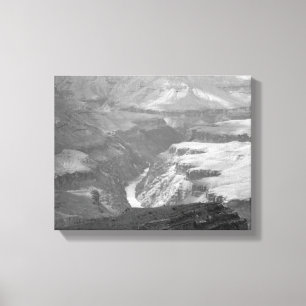 Schwarz-Weiß-Canyon Landschaft 11x14 Leinwanddruck