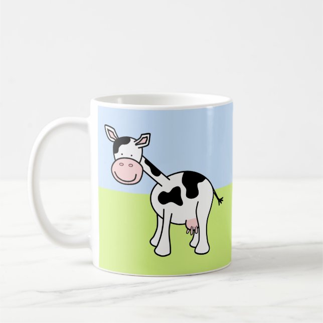 Schwarz-Weiß-Cartoon. Kaffeetasse (Links)