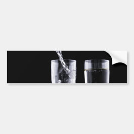 Schwarz-weiß Champagner Party Flute Glasses Festiv Autoaufkleber