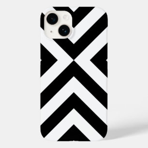 Schwarz-Weiß-Chevrons Case-Mate iPhone 14 Hülle