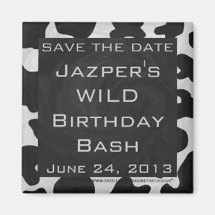 Schwarz-Weiß-Cow Magnet