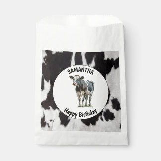Schwarz-Weiß-Cowhide Geschenktütchen