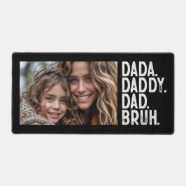 Schwarz-weiß DADA DADDY VATER BRUH FOTO VATER'S DA Schreibtischunterlage