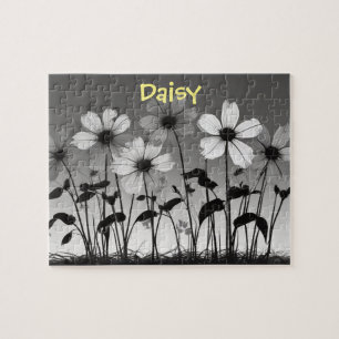 Schwarz-Weiß-Daisy-Blume