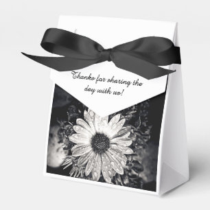 Schwarz-Weiß-Daisy-Blume Geschenkschachtel