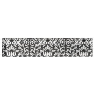 Schwarz-weiß Damask Lace Brocade Namensplakette
