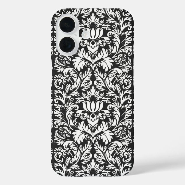 Schwarz-weiß Damask Lace Brocade title_seo2 (Rückseite)