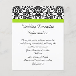 Schwarz/Weiß-Damaske mit grünem Akzent laden