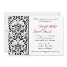 Schwarz-Weiß-Damaskus-Hochzeit