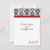 Schwarz/Weiß-Damast mit/roter Akzent entfernen