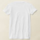 Schwarz-Weiß-Damast-Muster T-Shirt (Laydown Back)