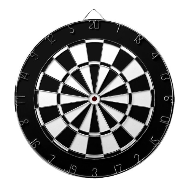 schwarz-weiß dartscheibe (vorne)