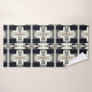 Schwarz-weiß-Design-Handtuch-Set mit indianischem  Badhandtuch Set