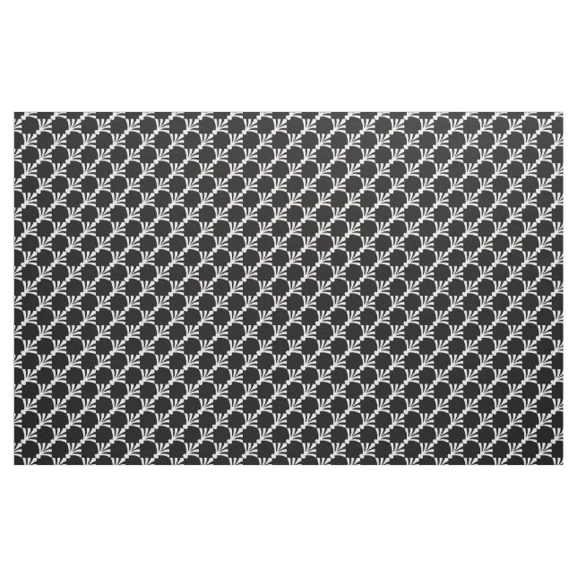 Schwarz-Weiß-Design-Muster Stoff (Fat Quarter (45,7 x 55,9 cm))
