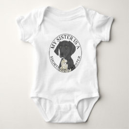 Schwarz-Weiß-Deutsch Kurzzeitiger Grosssse Baby Strampler