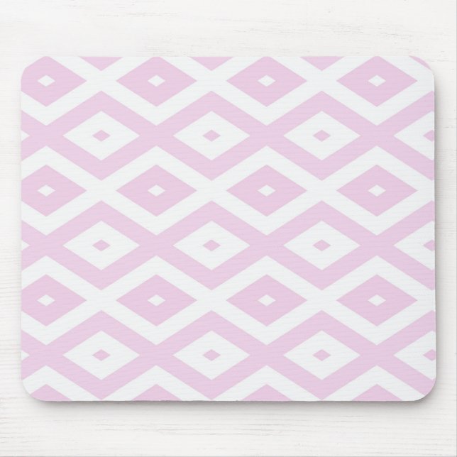 Schwarz-Weiß-Diamant Mousepad (Vorne)