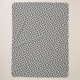 Schwarz-Weiß-Diamant-Muster Sherpadecke