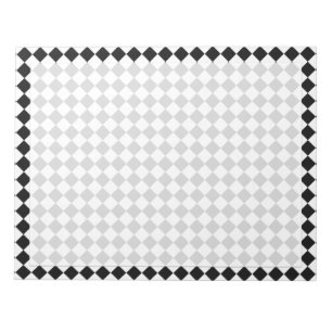 Schwarz-Weiß-Diamant-Muster von Shirley Taylor Notizblock
